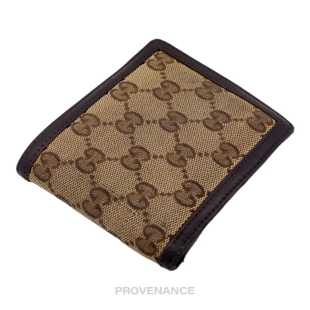🔴 Gucci Bifold Wallet - GG Canvas Brown - Picture 4 of 9